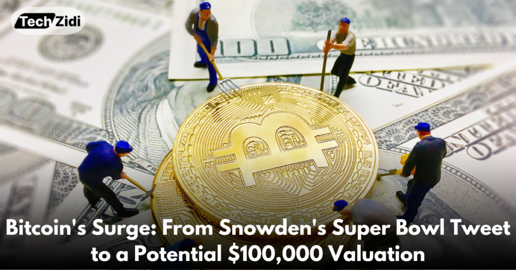 Bitcoin's-Surge-From-Snowden's-Super-Bowl-Tweet-to-a-Potential-$100,000-Valuation